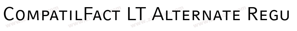 CompatilFact LT Alternate Regular Small Caps字体转换